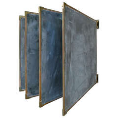 Set of Used Slate & Bronze Chalkboards