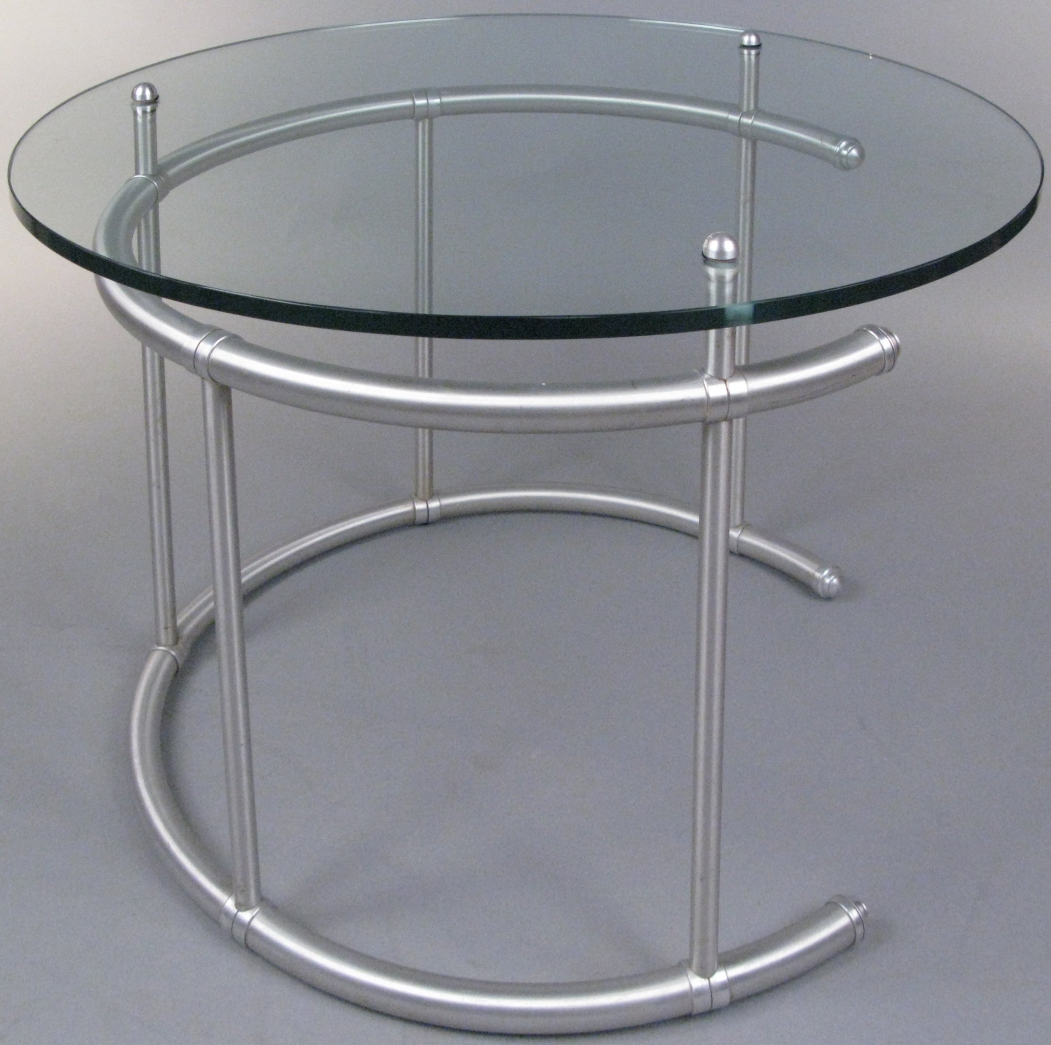 Rare Aluminum & Glass Table by Warren Mcarthur