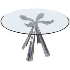 Sculptural Italian Table by Vittorio Introini for Saporiti Italia