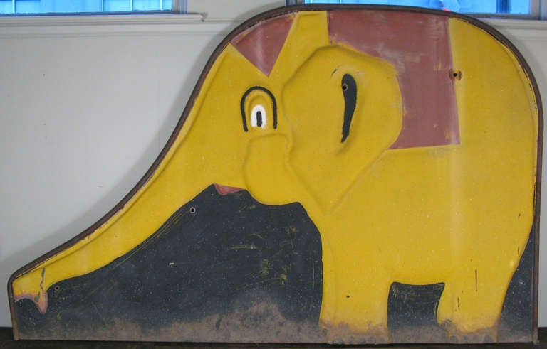 American Pair of Large Vintage Elephants