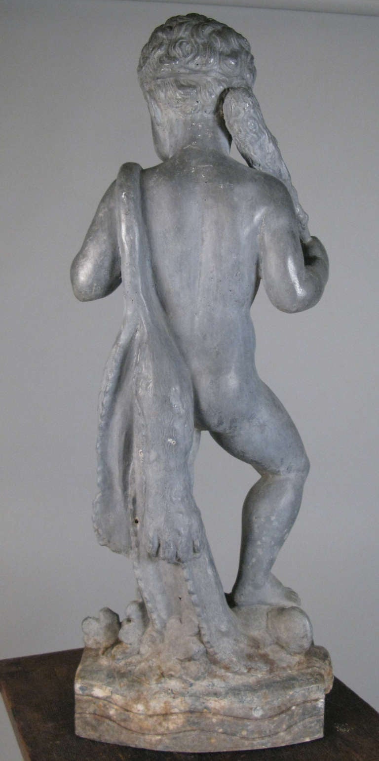 Mid-20th Century 'Hercules' Lead Statue by Wheeler Williams