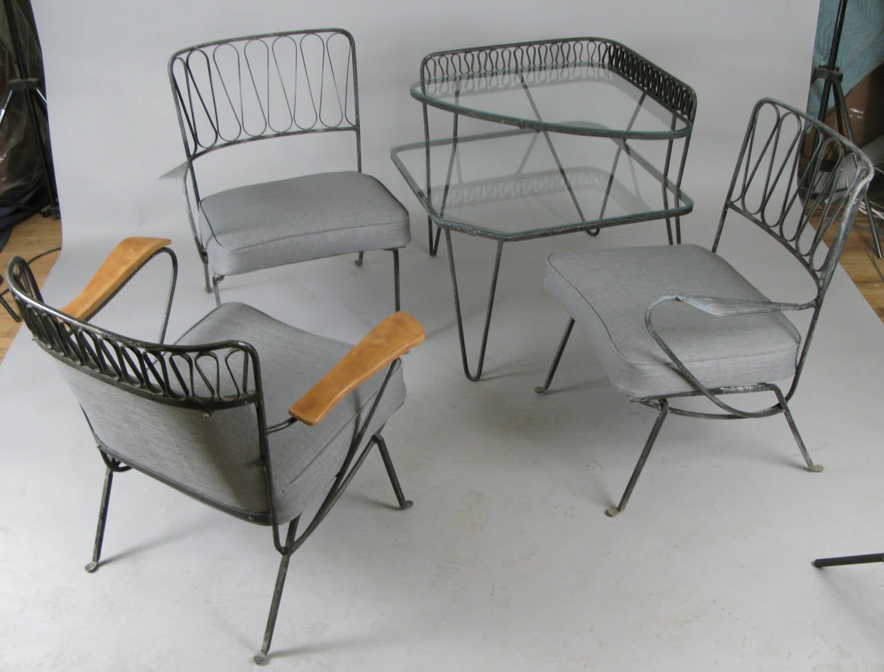 Rare Iron Lounge Chair by Maurizio Tempestini for Salterini 2