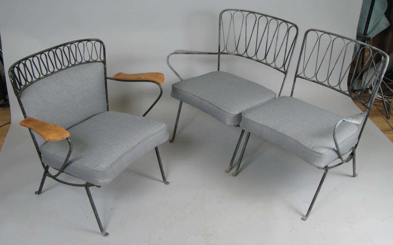 Rare Iron Lounge Chair by Maurizio Tempestini for Salterini 3