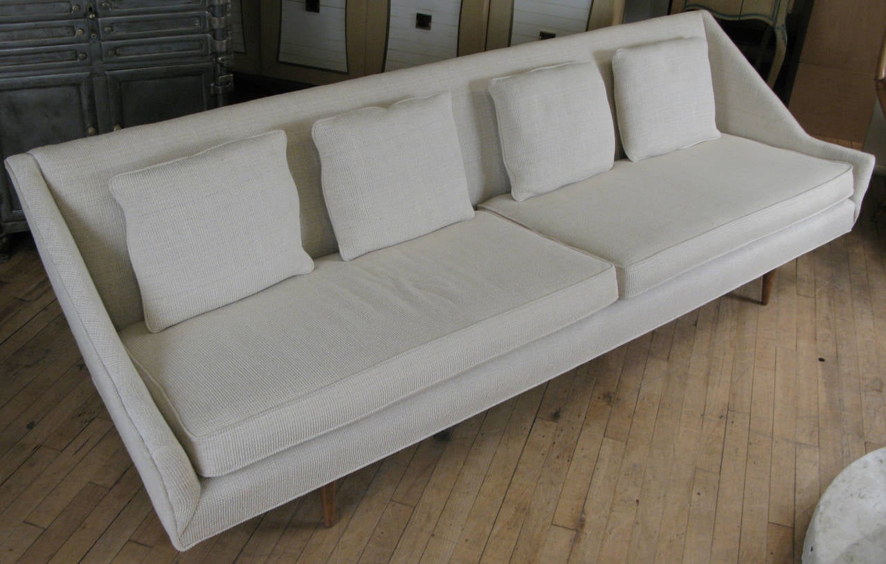 American Vintage Modern 1950s Long Sofa