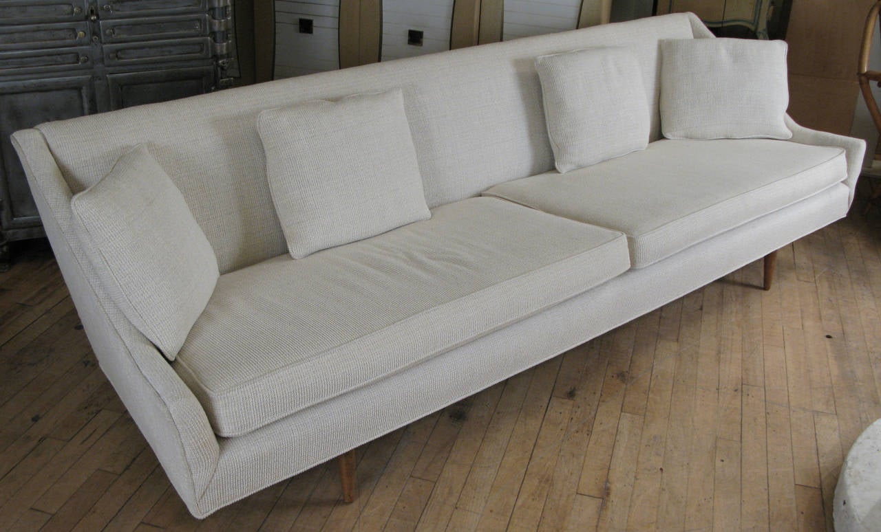 Mid-Century Modern Vintage Modern 1950s Long Sofa