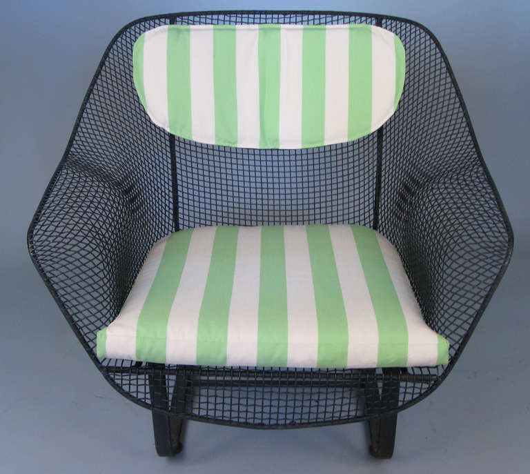 1950's 'Sculptura' Garden Lounge Chairs by Russell Woodard In Excellent Condition In Hudson, NY