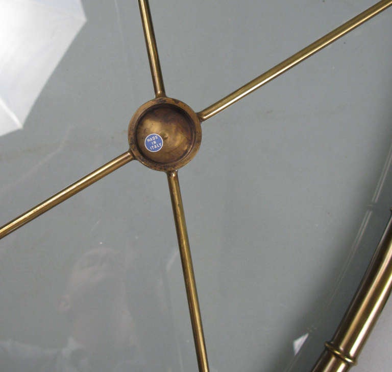 Classic Italian Brass Bamboo Cocktail Table by Mastercraft 3