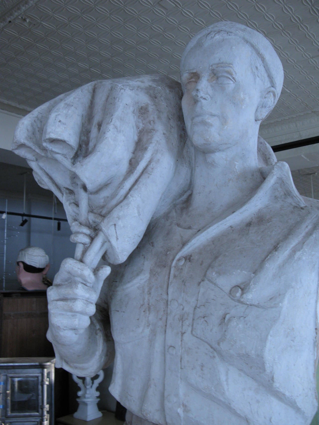 Larger than Life Sized Plaster Sailor by Charles Rudy 1