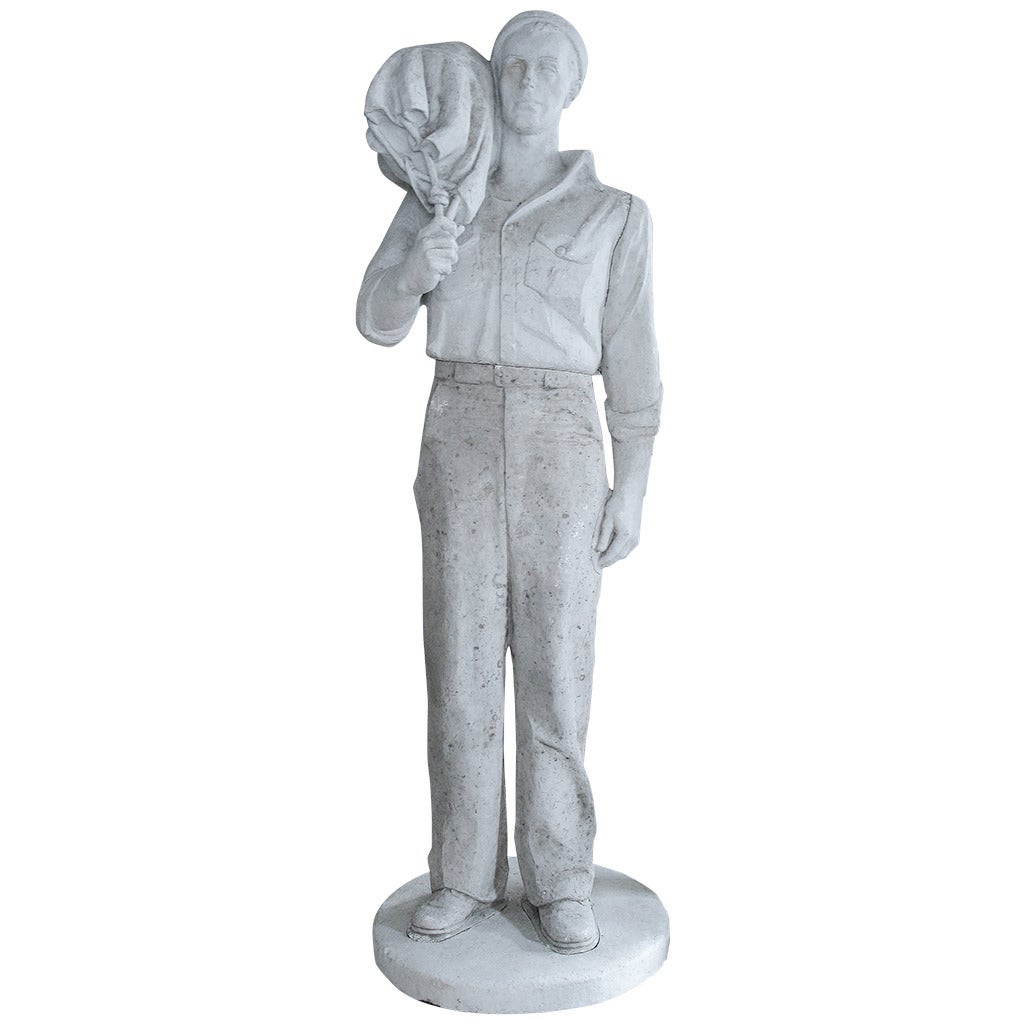 Larger than Life Sized Plaster Sailor by Charles Rudy