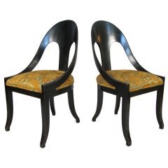 Pair of Mid Century Spoon Back Chairs