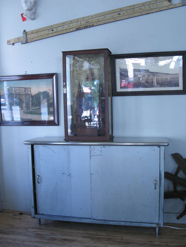 Vintage 1940's Galvanized Steel Cabinet 3
