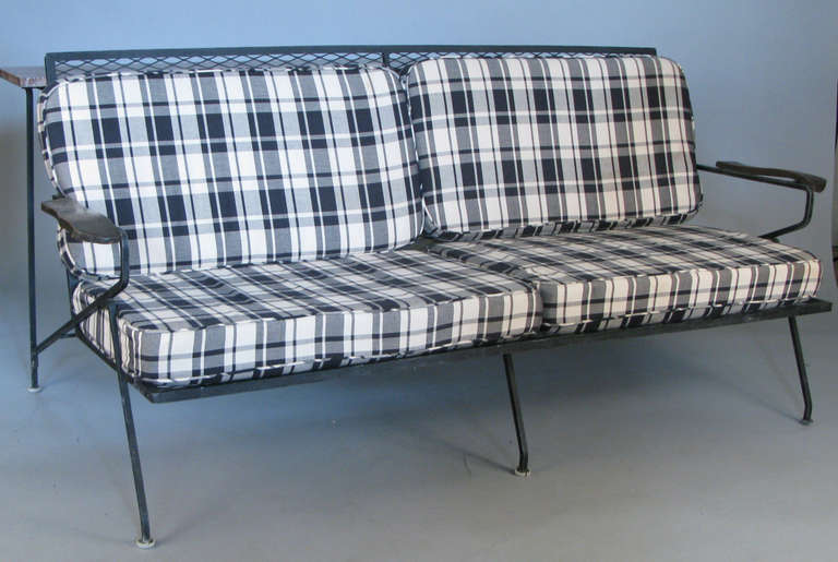 American Rare 1950s Wrought Iron Sofa by Tempestini for Salterini
