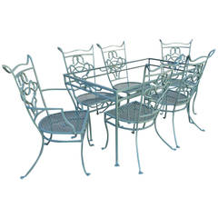 Vintage 1940s Rope and Tassel Dining Set by Salterini