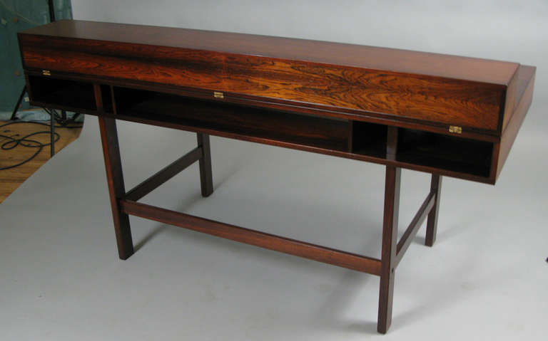 1960's Danish Partners Desk in Rosewood by Peter Lovig Nielsen 2