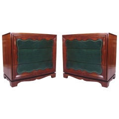 Exceptional Pair of Grosfeld House Hollywood Regency Chests