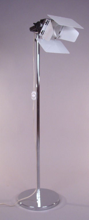 Mid-20th Century Mid-Century Italian Chrome Floor Lamp