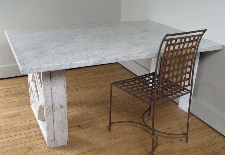 Marble Desk by Edward Durell Stone In Good Condition In Hudson, NY