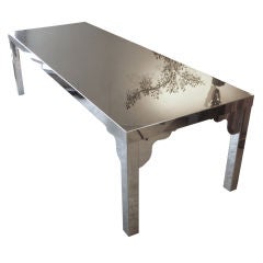 Polished Chrome Parsons Table