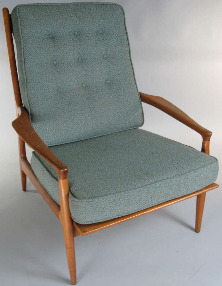 Pair of 1950s Walnut Lounge Chairs by Milo Baughman for Thayer Coggin 3