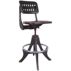 Vintage Adjustable Drafting Chair by Sikes