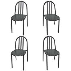 Set of Four Tubular Stacking Chairs, Robert Mallet-Stevens