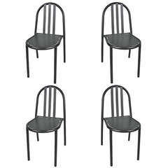 Set of Four Tubular Stacking Chairs, Robert Mallet-Stevens