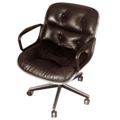 Executive Leather Chair by Charles Pollock for Knoll Executive Leather Chair by Charles Pollock for Knoll