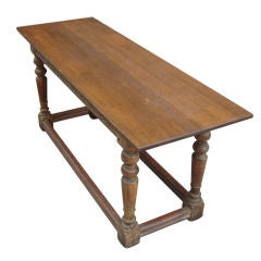 Vintage Oak Library Table