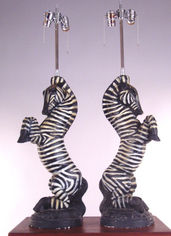 zebra table lamp