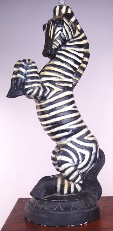 zebra print table lamp