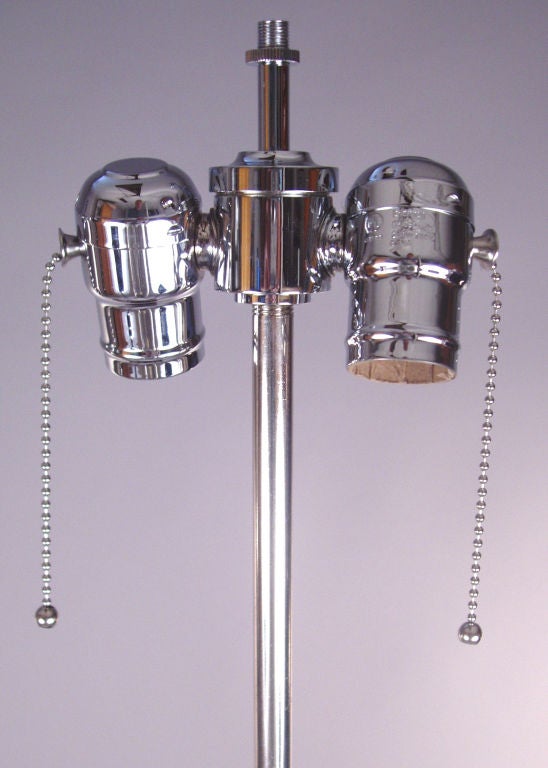 Pair of 1940's Standing Zebra Lamps 1