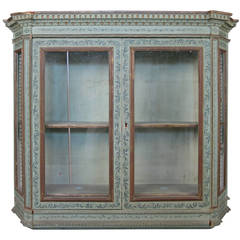 Italian 19th Century Hand-Painted Wall Cabinet