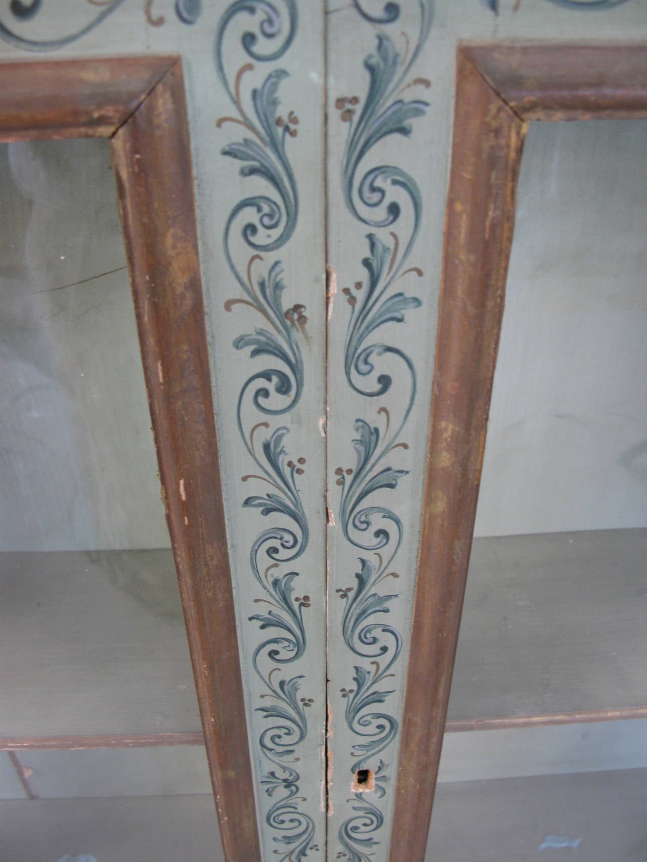 Italian 19th Century Hand-Painted Wall Cabinet 3