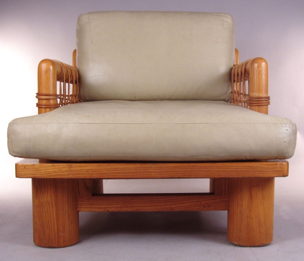 Pair of Rare Karl Springer 'Dowelwood' Lounge Chairs In Excellent Condition In Hudson, NY