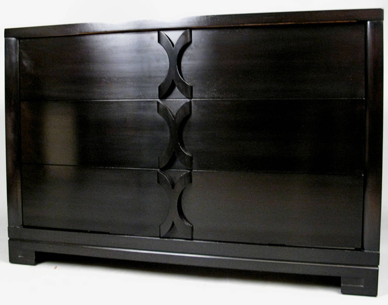 American 1940s Ebonized Chest by Modernage