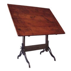 Antique Cast Iron Adjustable Drafting Table