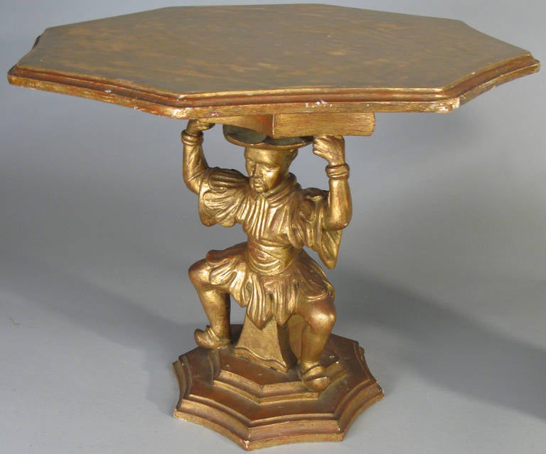 Pair of Italian Gilt Tables In Good Condition In Hudson, NY