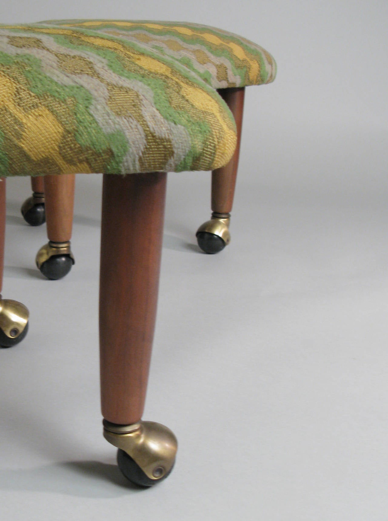 Mid-20th Century Set of Three Triangle Stools by Adrian Pearsall for Craft Associates