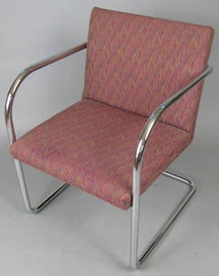 Set of Eight Vintage Chrome Dining Chairs by Thonet
