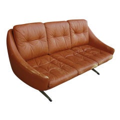 Canapé en cuir vintage par Overman