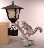 Vintage Squirrel & Branch Lantern