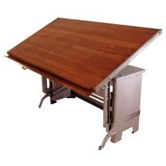 Vintage Large Adjustable Drafting Table