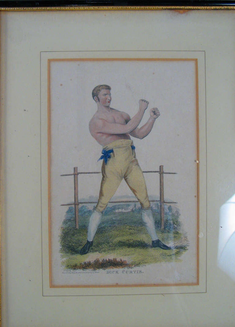 Set of Ninteenth Century Framed Boxer Prints