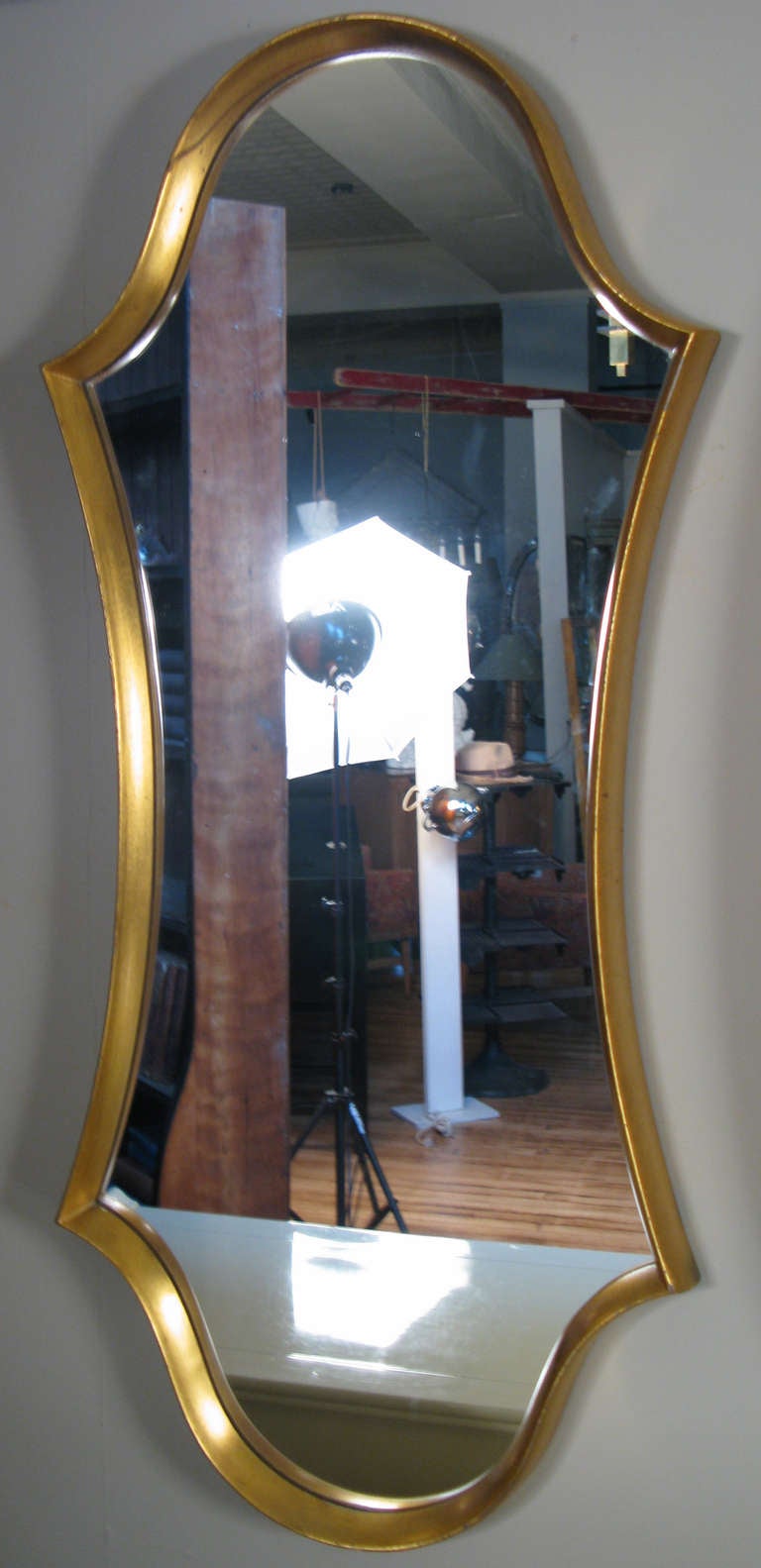 Sculptural Gold Leaf Mirrors by LaBarge In Excellent Condition In Hudson, NY