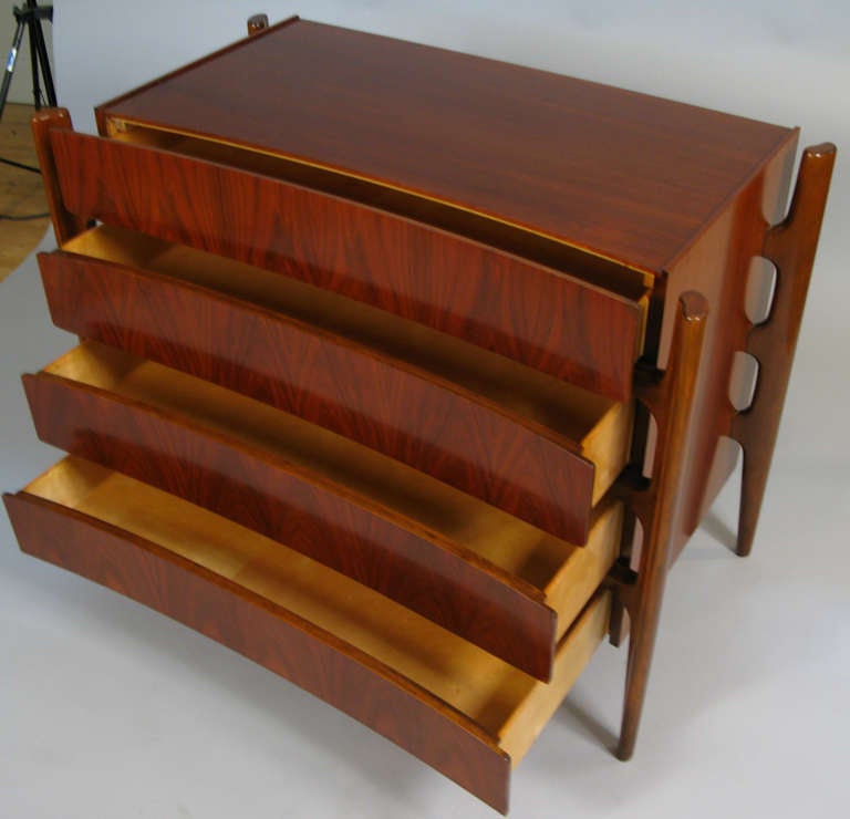 Mid-20th Century Modern Rosewood Chest by Edmund J. Spence