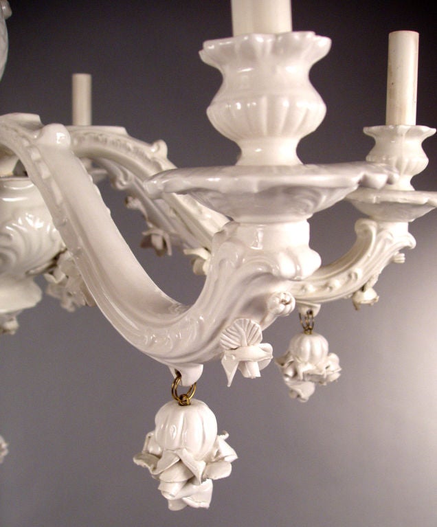 vintage porcelain chandelier
