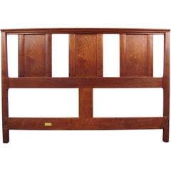 Walnut Janus Headboard by Edward Wormley for Dunbar