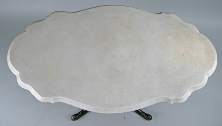 Pair of 19th Century Anglo-Indian Marble-Top Tables 2