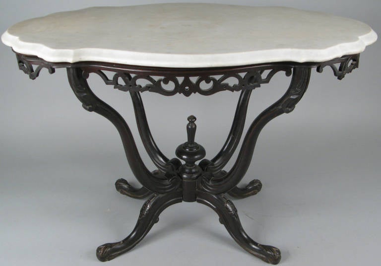 Pair of 19th Century Anglo-Indian Marble-Top Tables 5