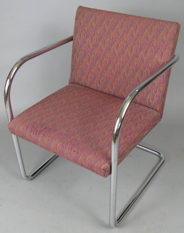 American Set of 20 Chrome Dining Chairs by Thonet